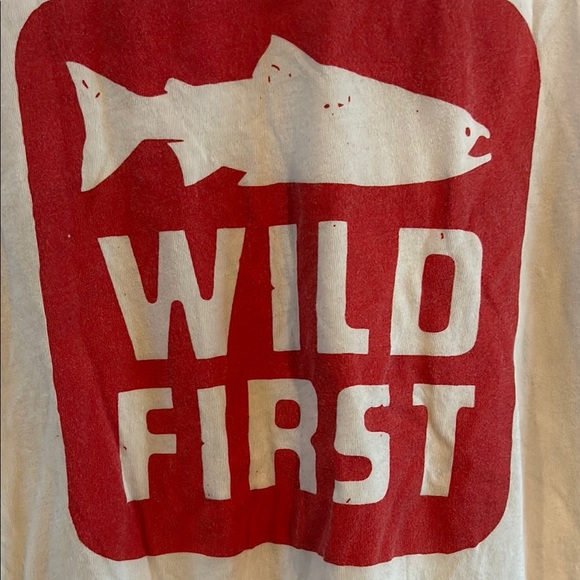 Bella Canvas White and Red Short Sleeve Tee - Picture 3 of 6